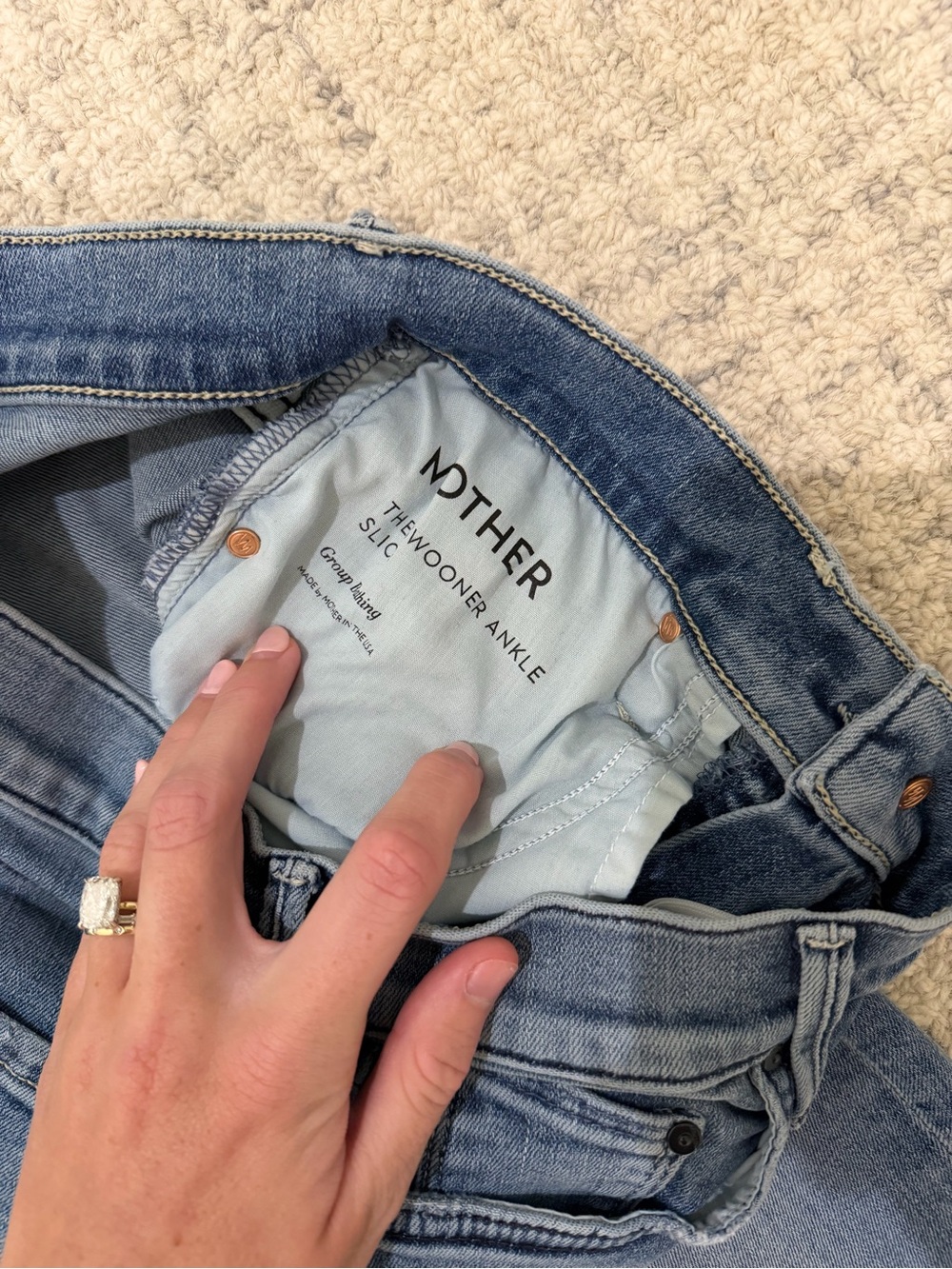 Mother Swooner Ankle Slice Jeans - Picture 2 of 2